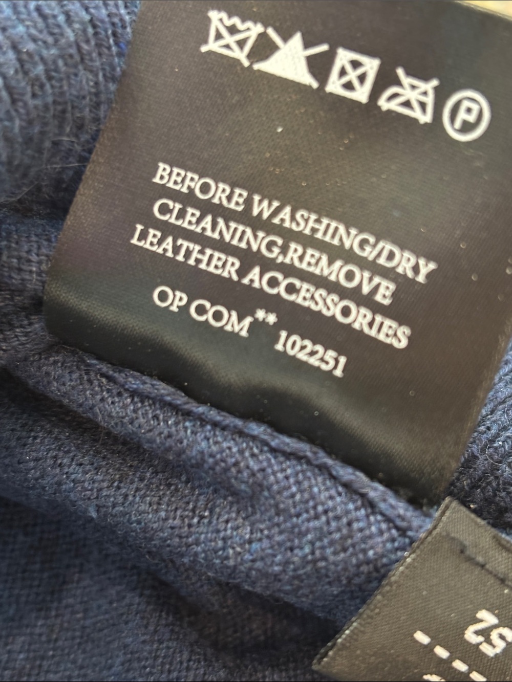 Navy Blue Kiton crewneck men’s sweater size large - Picture 5 of 6